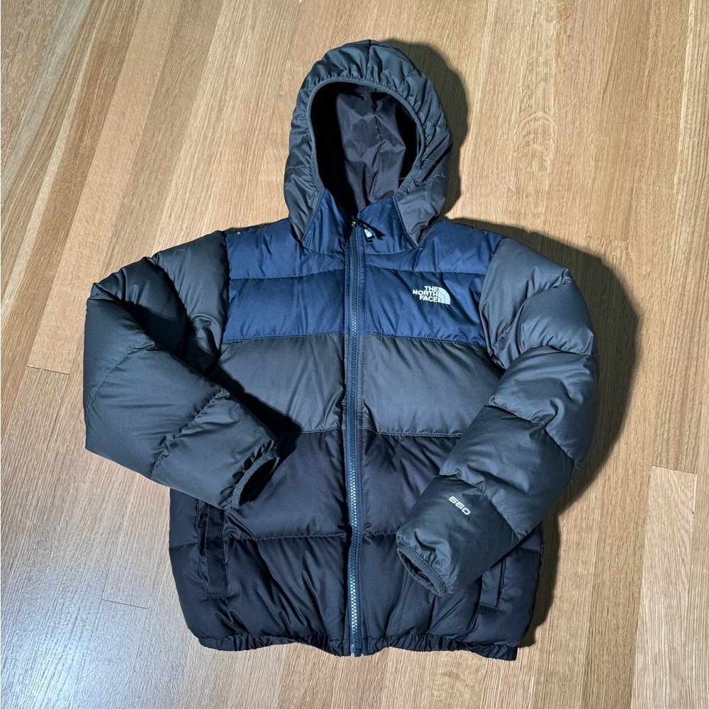 The North Face Navy and Black Hooded Jacket